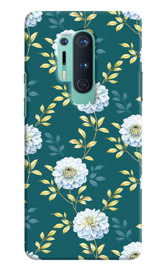 Flowers Oneplus 8 Pro Hard Case Back Cover by Casekaro