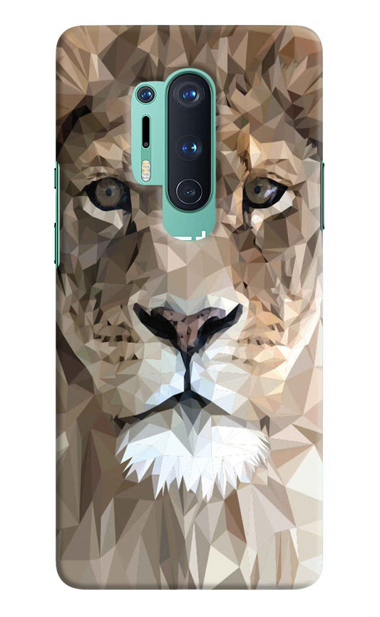 Lion Art Oneplus 8 Pro Hard Case Back Cover by Casekaro