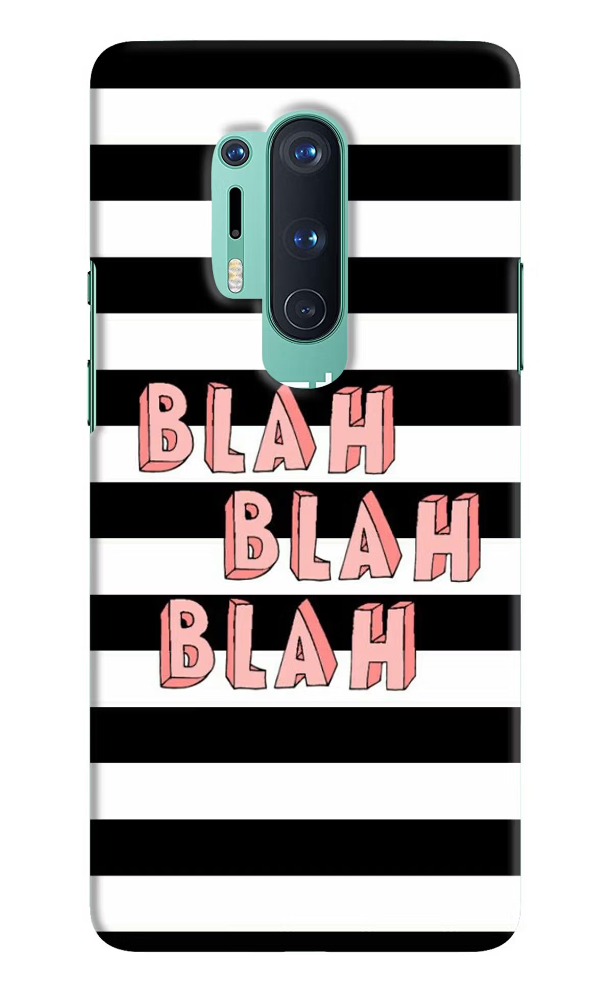 Blah Blah Blah Oneplus 8 Pro Hard Case Back Cover by Casekaro