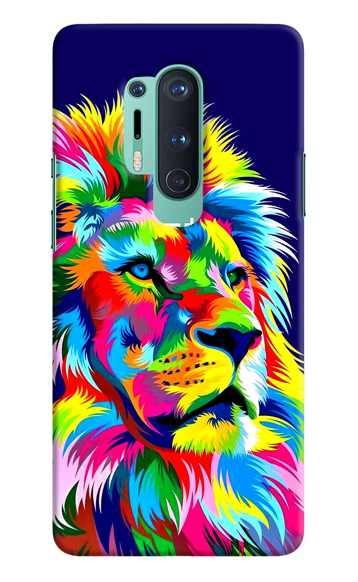 Vector Art Lion Oneplus 8 Pro Hard Case Back Cover by Casekaro