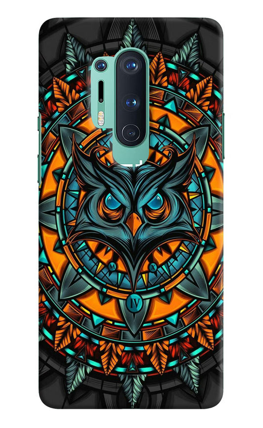 Angry Owl Art Oneplus 8 Pro Hard Case Back Cover by Casekaro