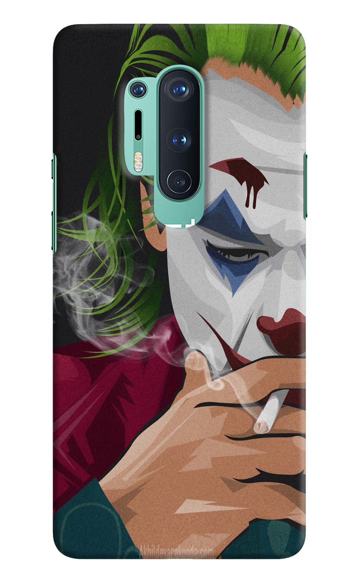 Joker Smoking Oneplus 8 Pro Hard Case Back Cover by Casekaro