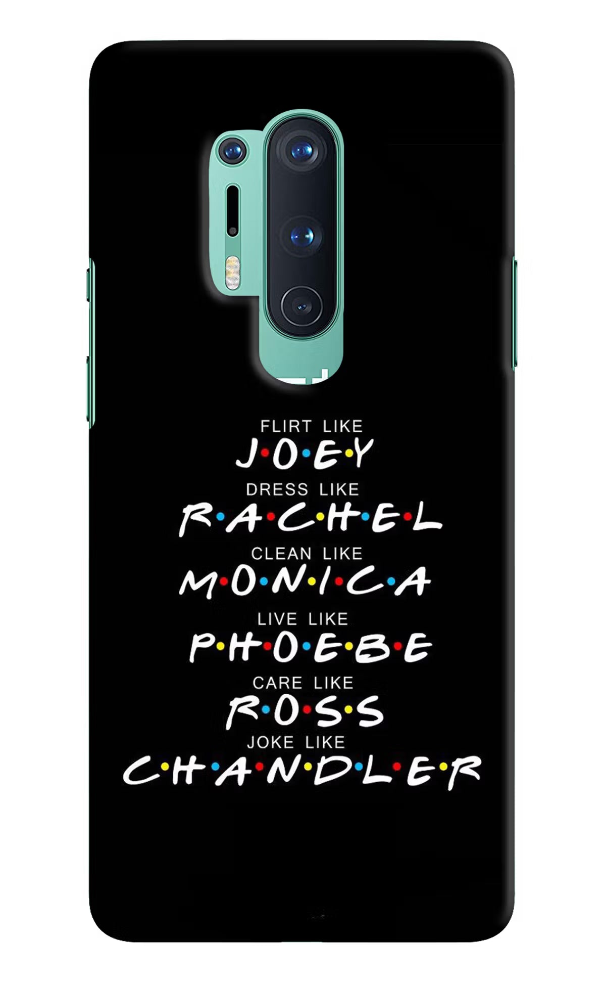 FRIENDS Character Oneplus 8 Pro Hard Case Back Cover by Casekaro