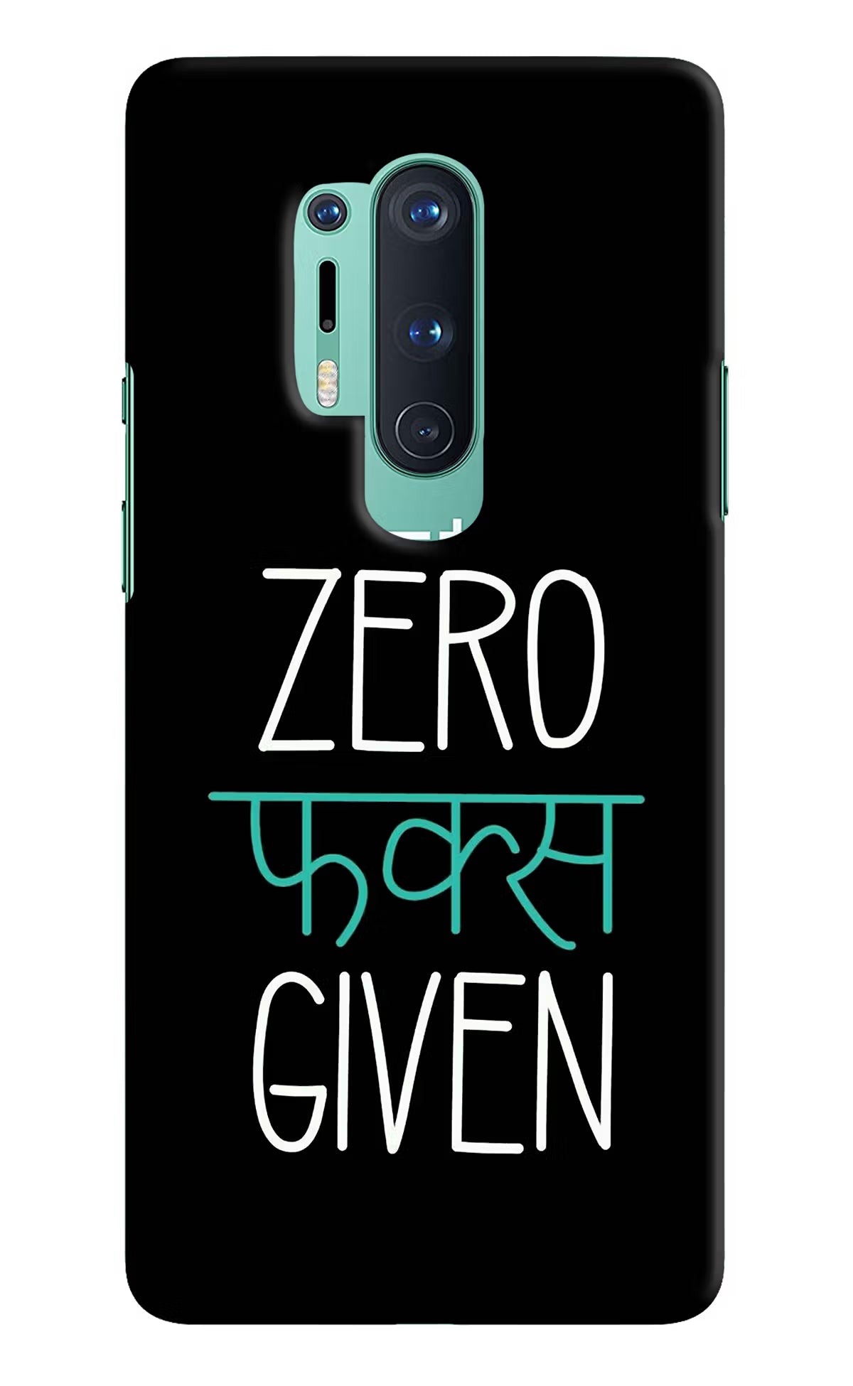 Zero Fucks Given Oneplus 8 Pro Hard Case Back Cover by Casekaro