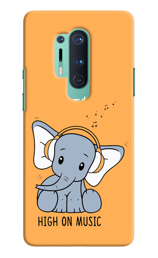 High On Music Oneplus 8 Pro Hard Case Back Cover by Casekaro