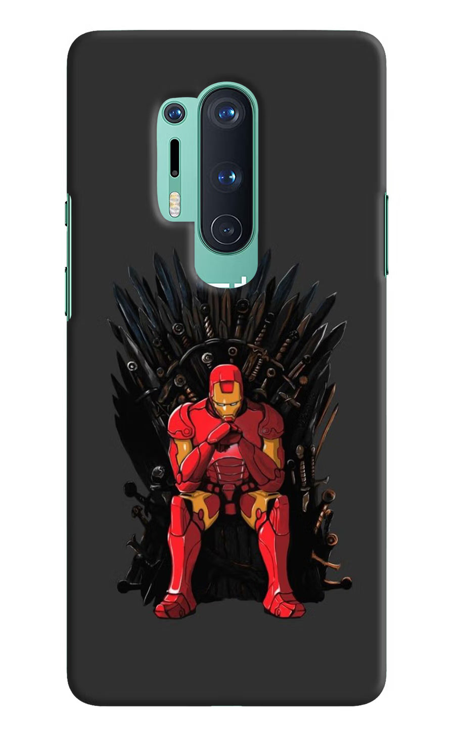 Ironman Throne Oneplus 8 Pro Back Cover, Hard case