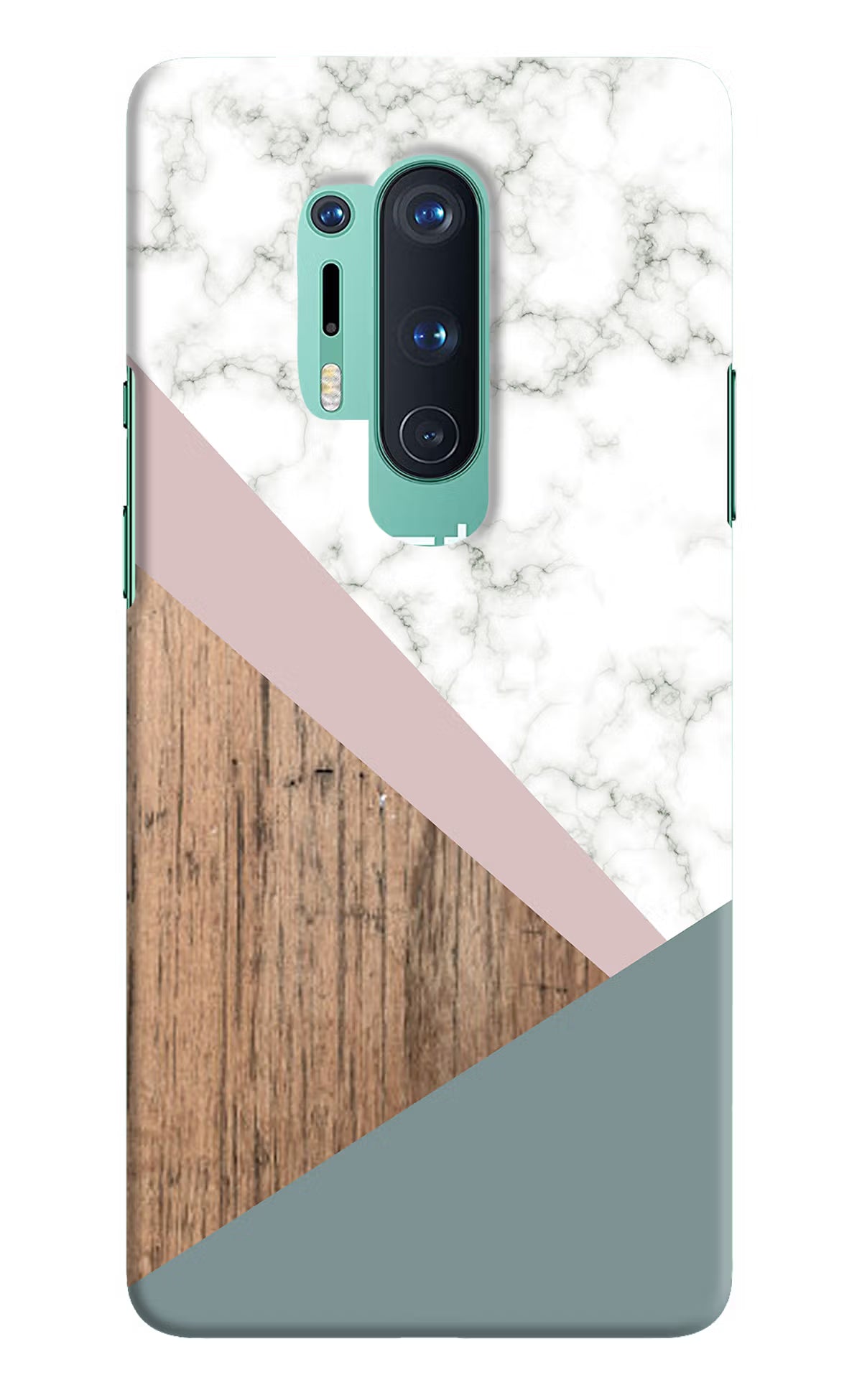 Marble wood Abstract Oneplus 8 Pro Hard Case Back Cover by Casekaro
