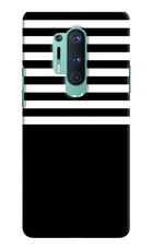Black and White Print Oneplus 8 Pro Hard Case Back Cover by Casekaro
