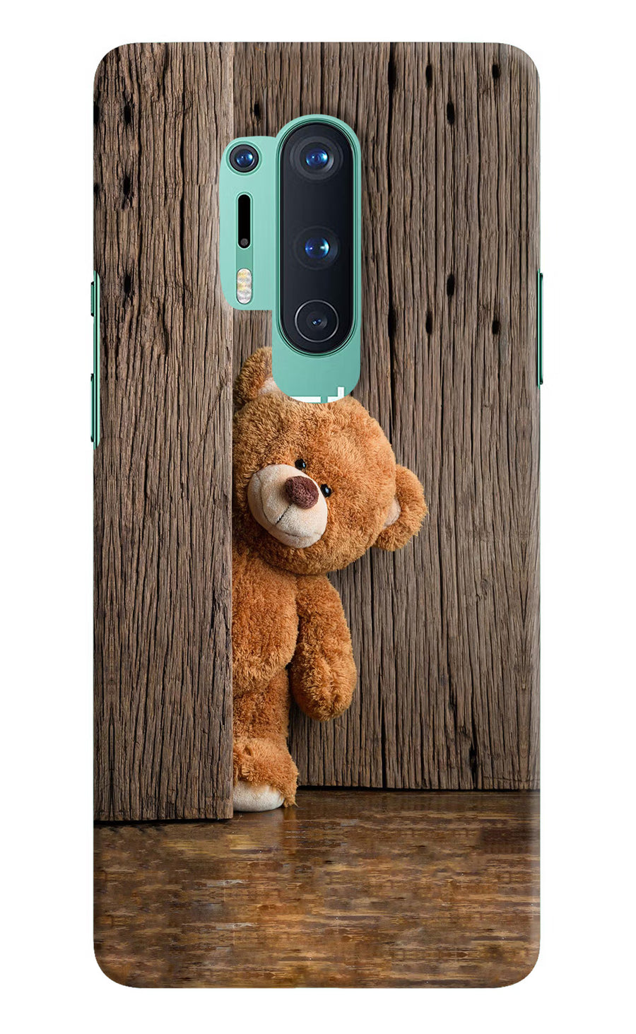 Teddy Wooden Oneplus 8 Pro Back Cover, Hard case