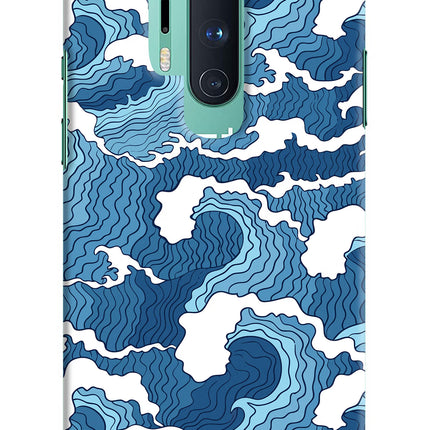 Blue Waves Oneplus 8 Pro Hard Case Back Cover by Casekaro
