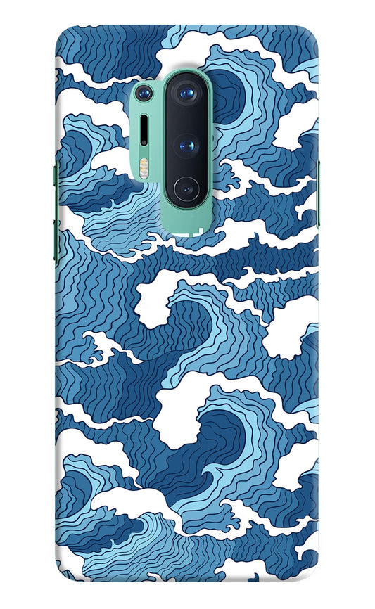 Blue Waves Oneplus 8 Pro Hard Case Back Cover by Casekaro