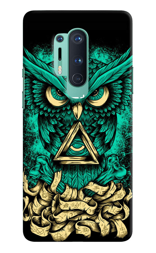 Green Owl Oneplus 8 Pro Hard Case Back Cover by Casekaro