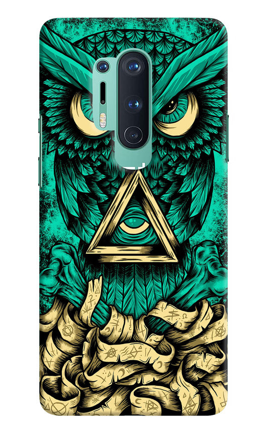 Green Owl Oneplus 8 Pro Hard Case Back Cover by Casekaro