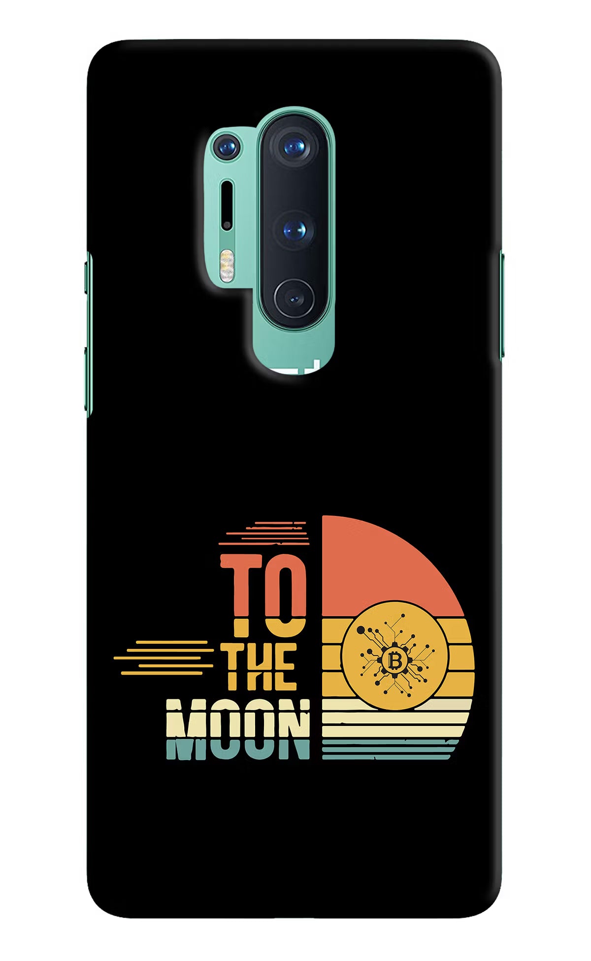 To the Moon Oneplus 8 Pro Hard Case Back Cover by Casekaro