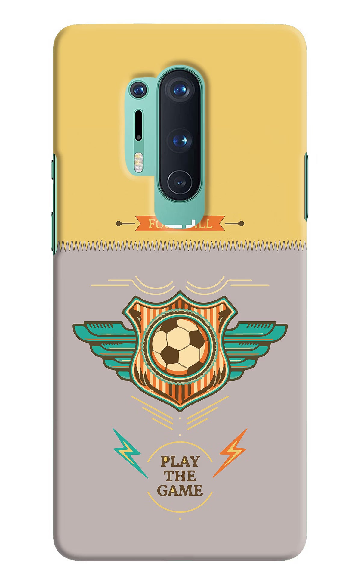 Football Oneplus 8 Pro Hard Case Back Cover by Casekaro