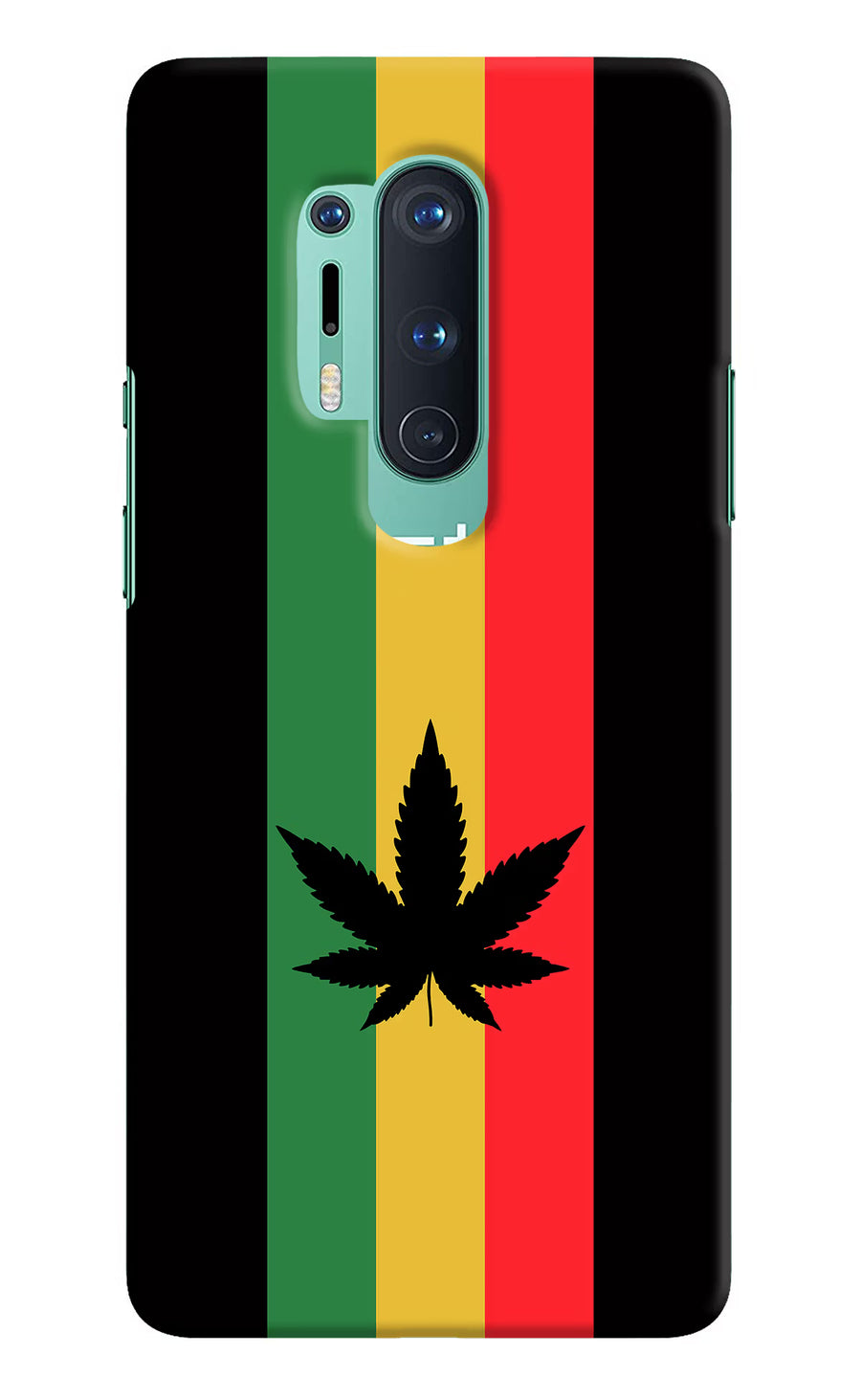 Weed Flag Oneplus 8 Pro Back Cover, Hard case