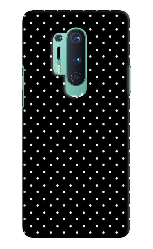 White Dots Oneplus 8 Pro Hard Case Back Cover by Casekaro
