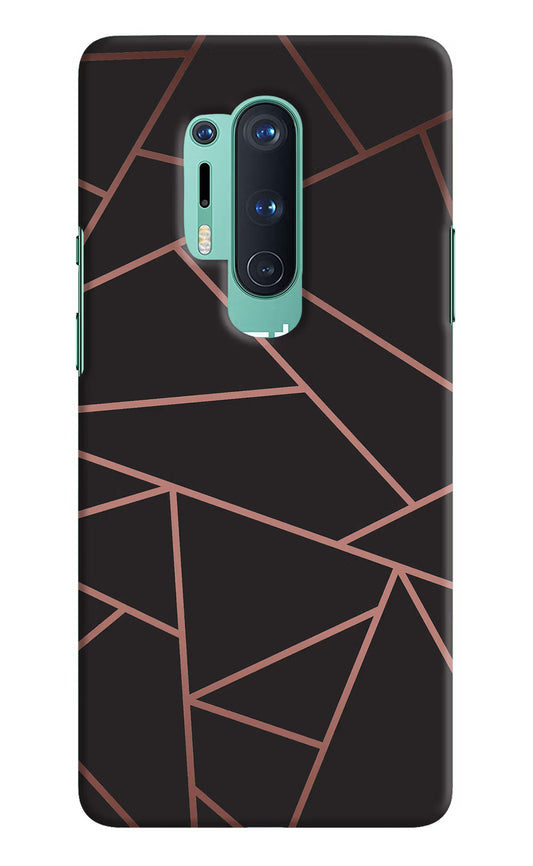 Geometric Pattern Oneplus 8 Pro Hard Case Back Cover by Casekaro