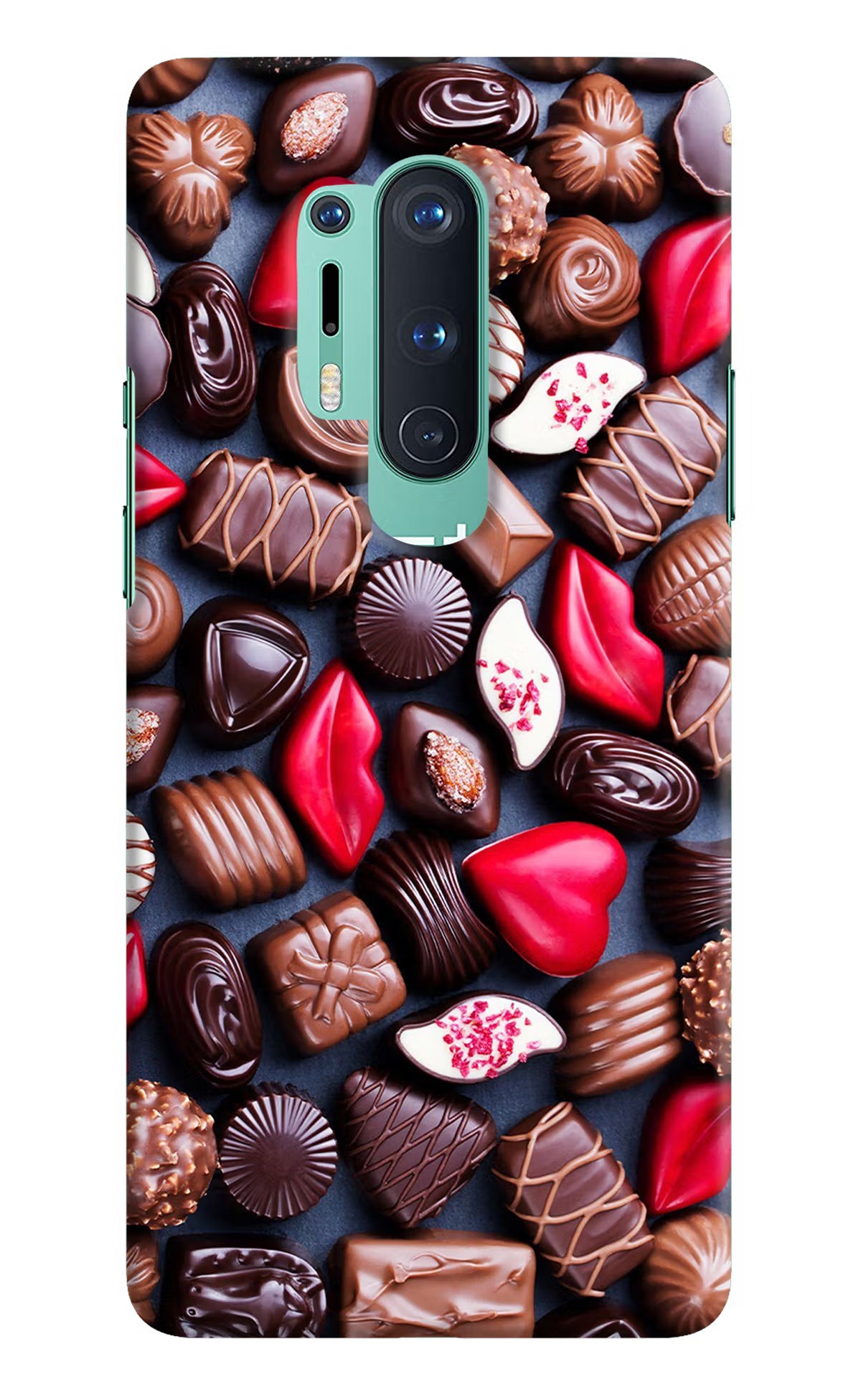 Chocolates Oneplus 8 Pro Hard Case Back Cover by Casekaro