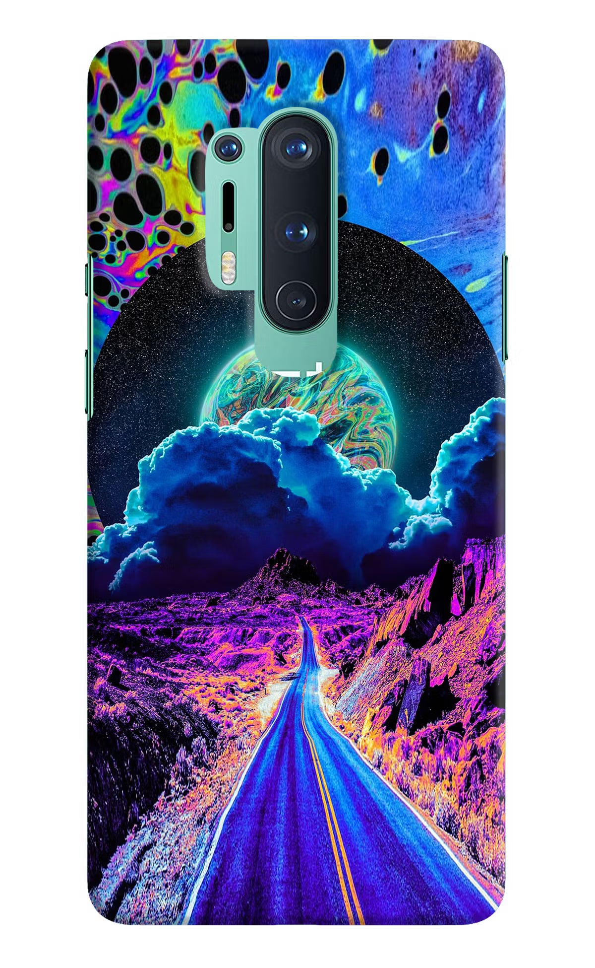 Psychedelic Painting Oneplus 8 Pro Hard Case Back Cover by Casekaro