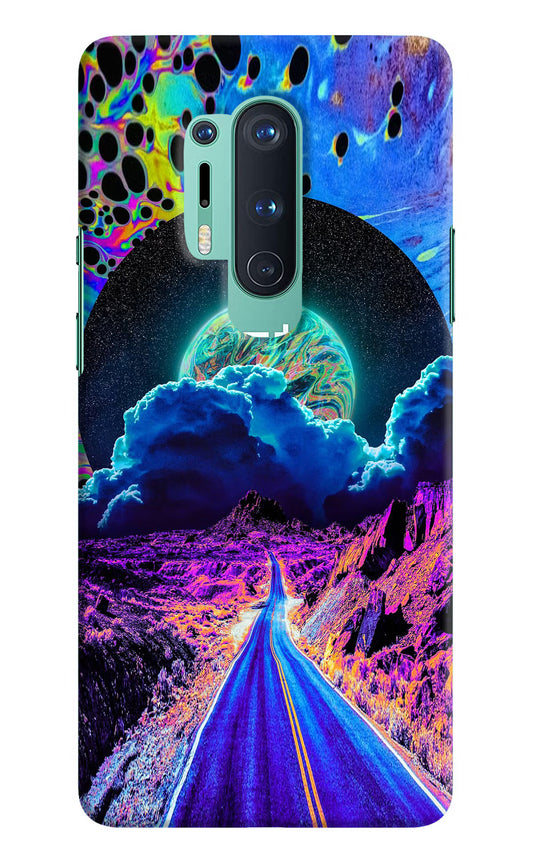 Psychedelic Painting Oneplus 8 Pro Hard Case Back Cover by Casekaro