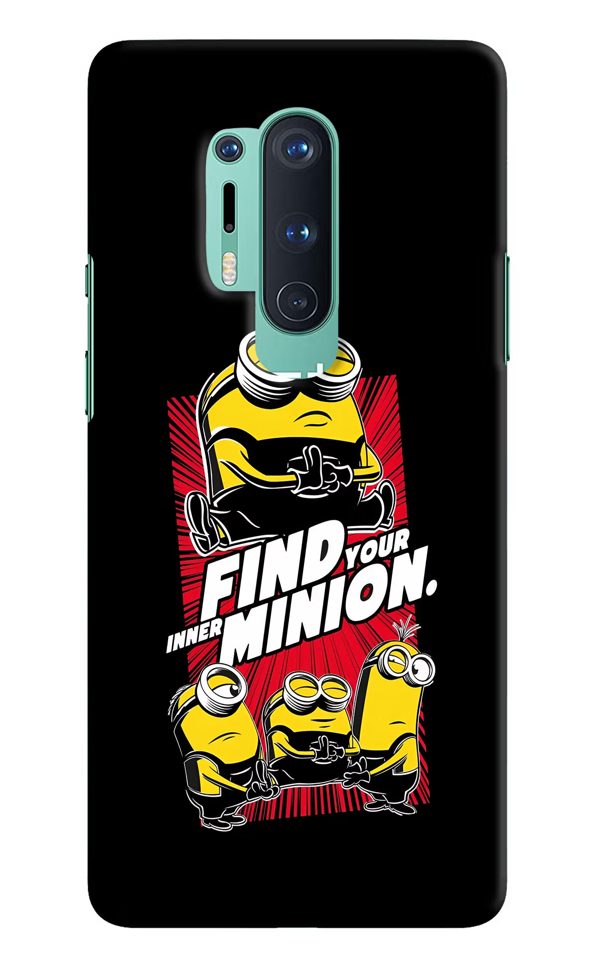 Find your inner Minion Oneplus 8 Pro Hard Case Back Cover by Casekaro