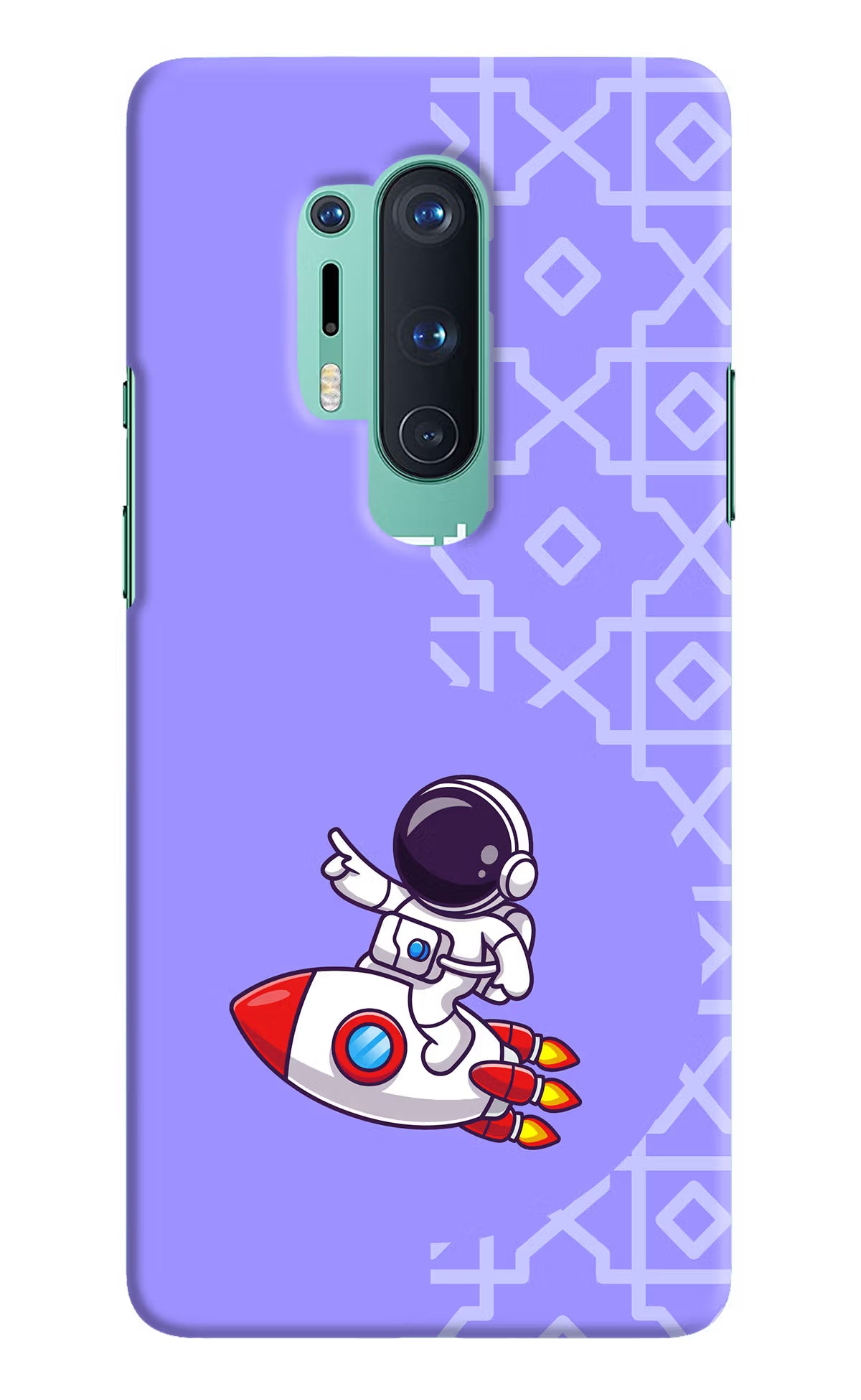 Cute Astronaut Oneplus 8 Pro Hard Case Back Cover by Casekaro