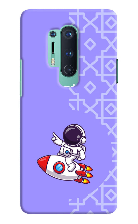 Cute Astronaut Oneplus 8 Pro Hard Case Back Cover by Casekaro