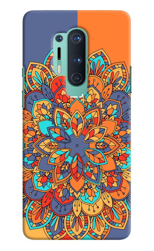 Color Mandala Oneplus 8 Pro Hard Case Back Cover by Casekaro