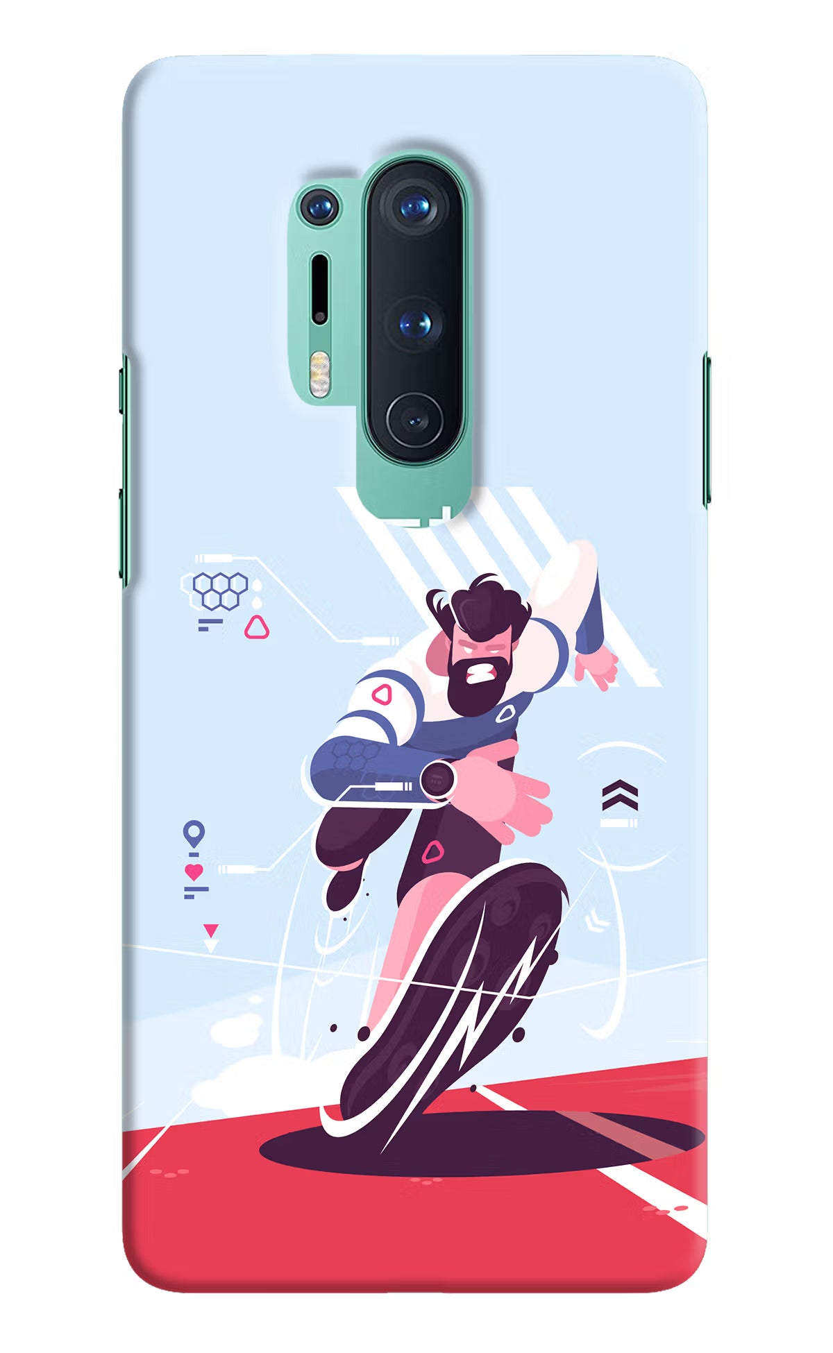 Run Pro Oneplus 8 Pro Hard Case Back Cover by Casekaro