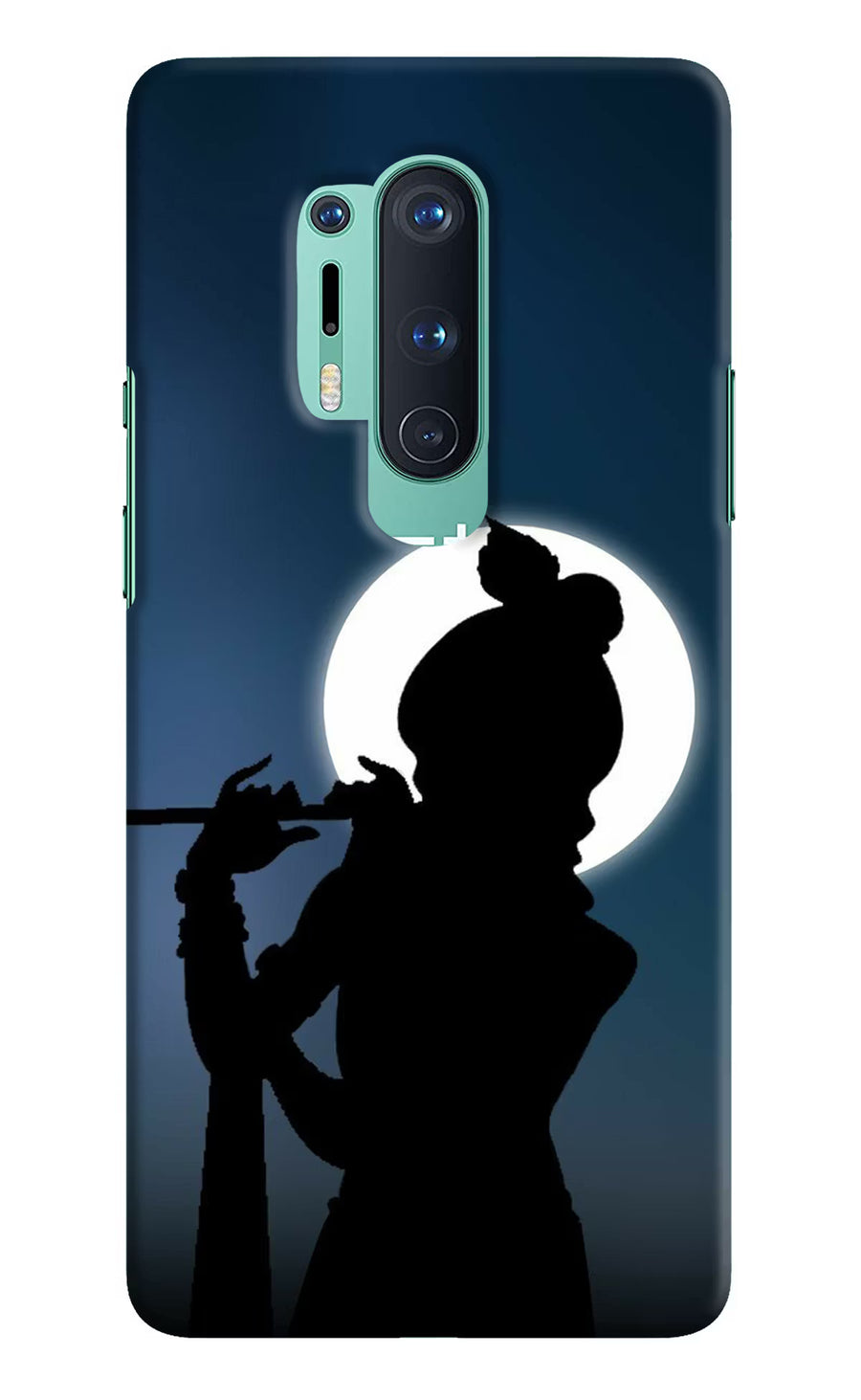 Shri Krishna Silhouette Oneplus 8 Pro Back Cover, Hard case