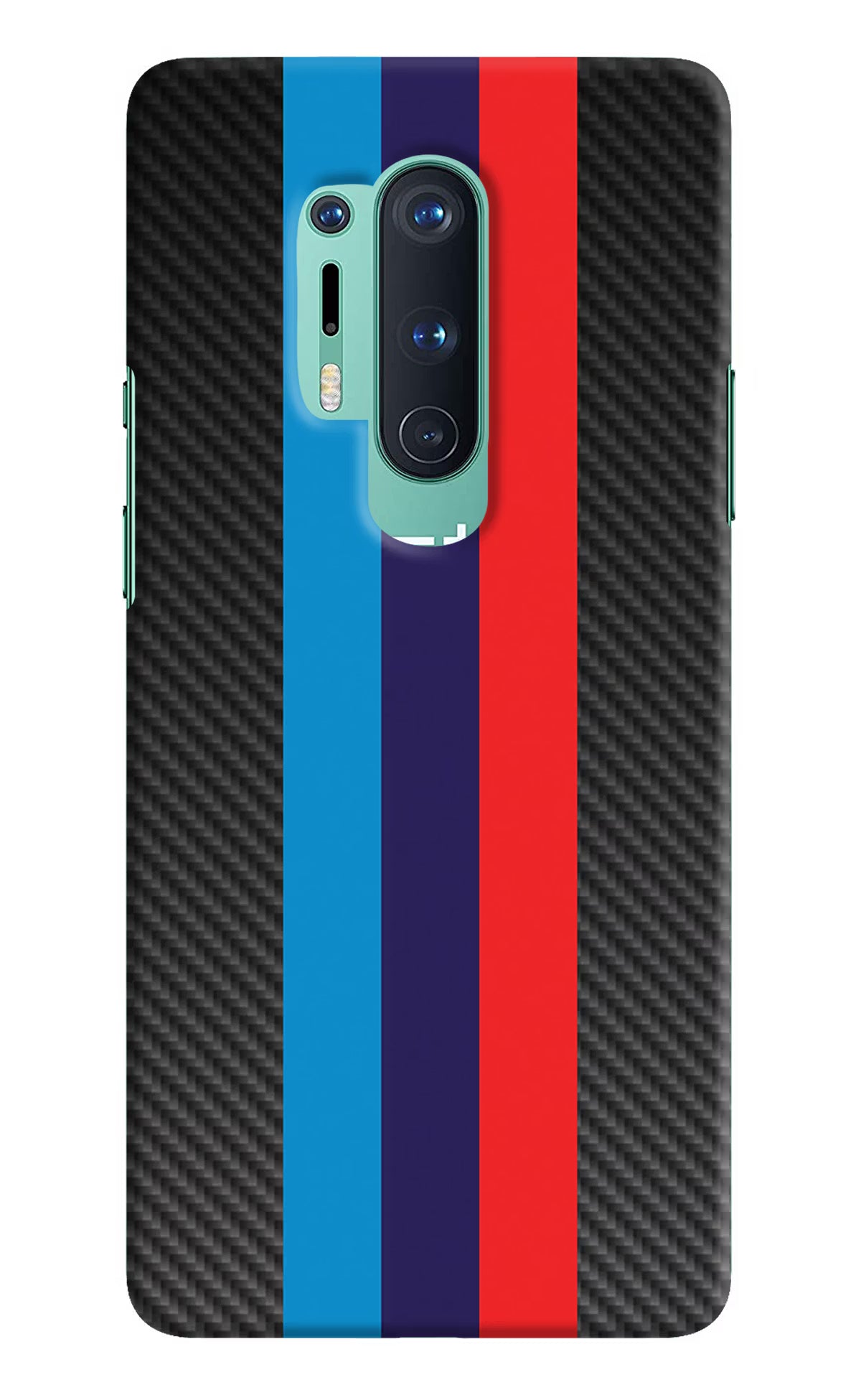 BMW Stripes Pattern Oneplus 8 Pro Hard Case Back Cover by Casekaro