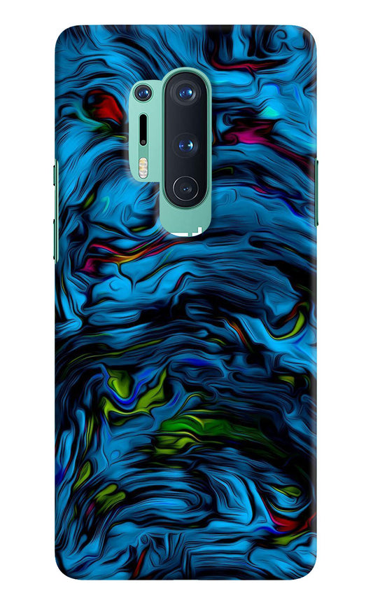 Dark Blue Abstract Oneplus 8 Pro Back Cover