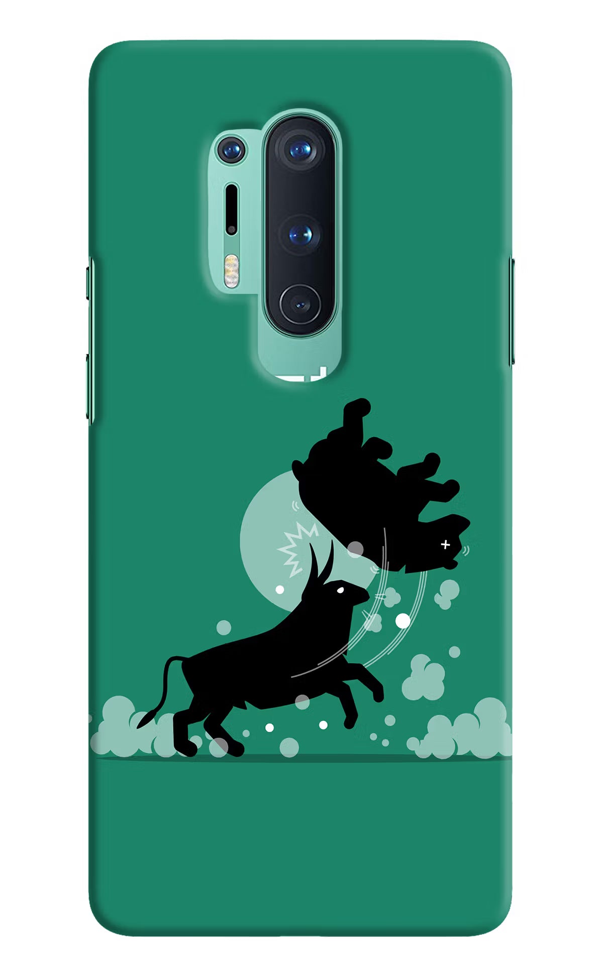 Bull Conqueror Oneplus 8 Pro Hard Case Back Cover by Casekaro