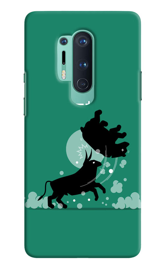 Bull Conqueror Oneplus 8 Pro Hard Case Back Cover by Casekaro