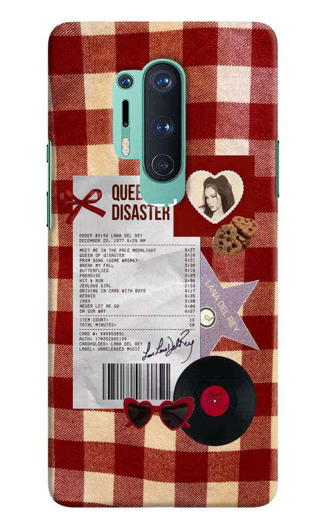 Queen of Disaster Oneplus 8 Pro Hard Case Back Cover by Casekaro