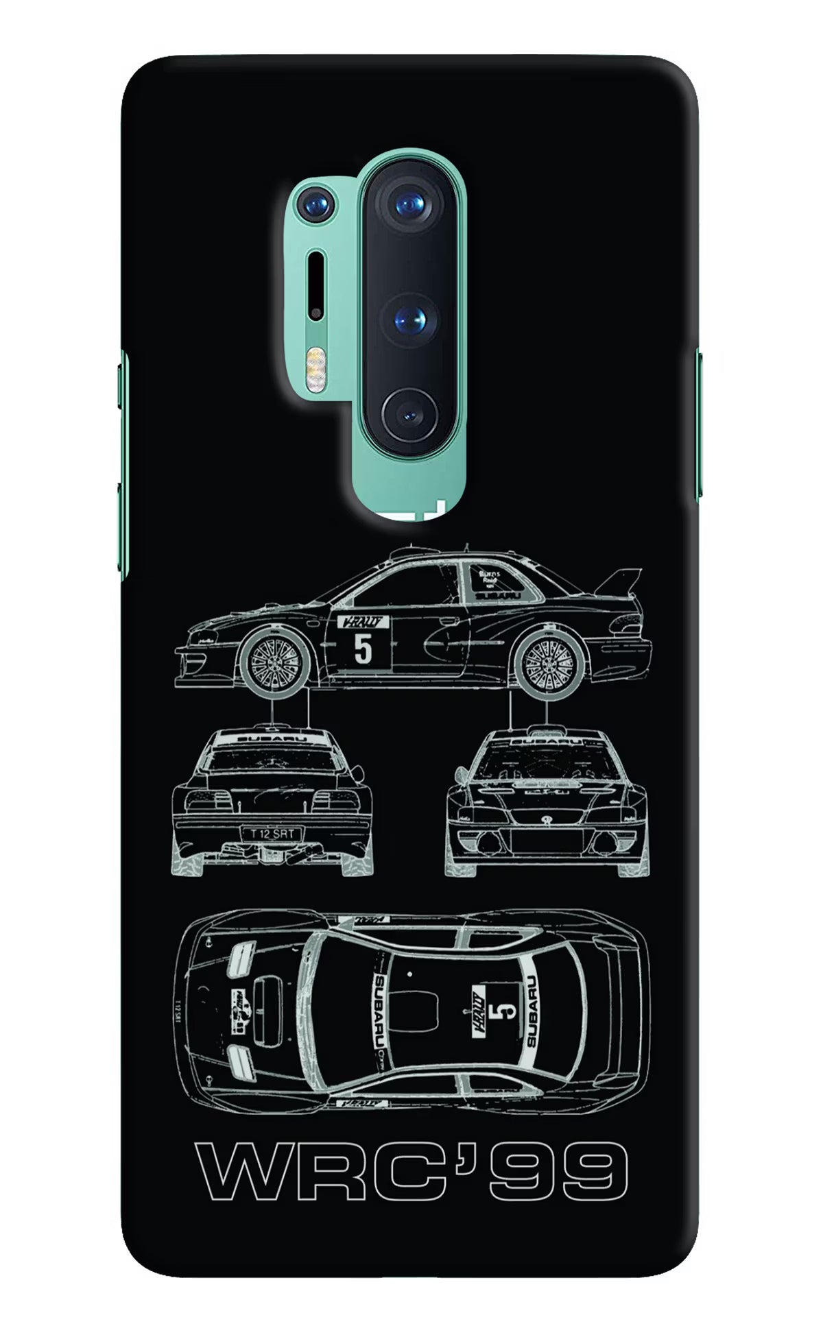 WRC'99 Oneplus 8 Pro Hard Case Back Cover by Casekaro