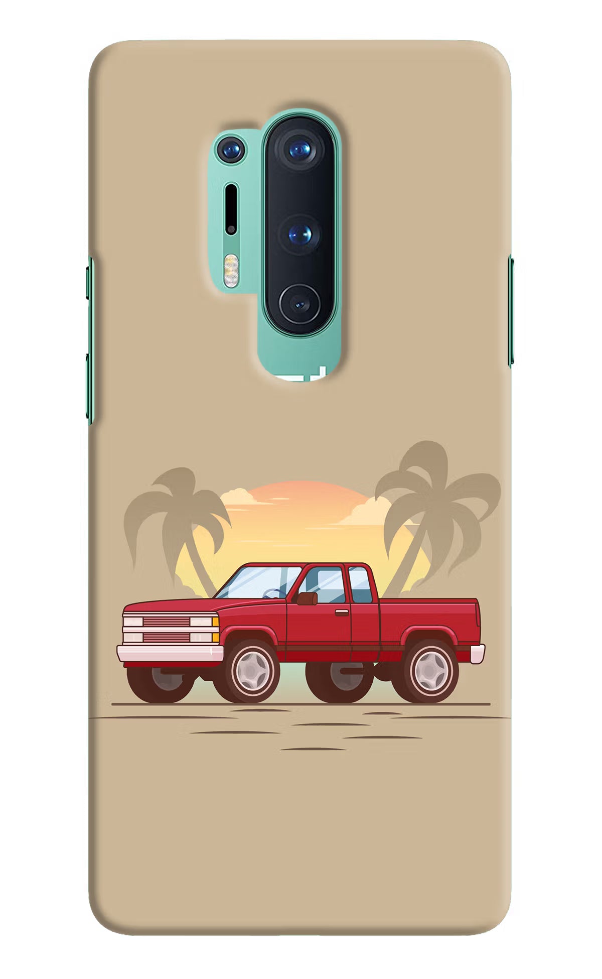 Desert Classic Drive Oneplus 8 Pro Hard Case Back Cover by Casekaro