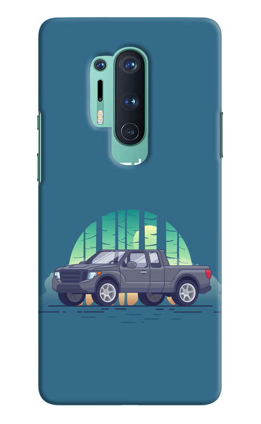 Retro Garage Vibe Oneplus 8 Pro Hard Case Back Cover by Casekaro