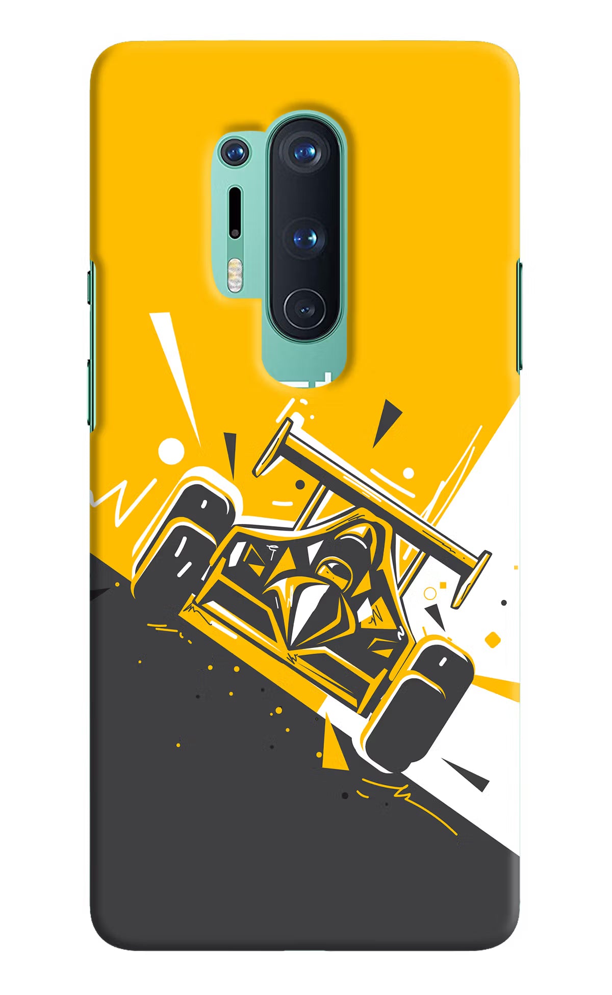 Track King Oneplus 8 Pro Hard Case Back Cover by Casekaro