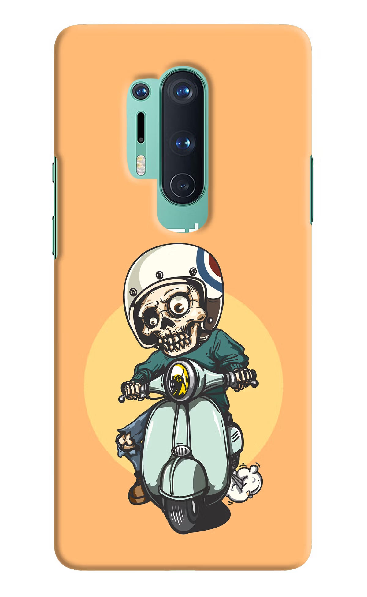 Undead Biker Oneplus 8 Pro Hard Case Back Cover by Casekaro