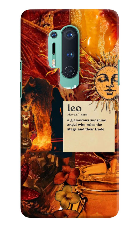 Leo Zodiac Oneplus 8 Pro Hard Case Back Cover by Casekaro