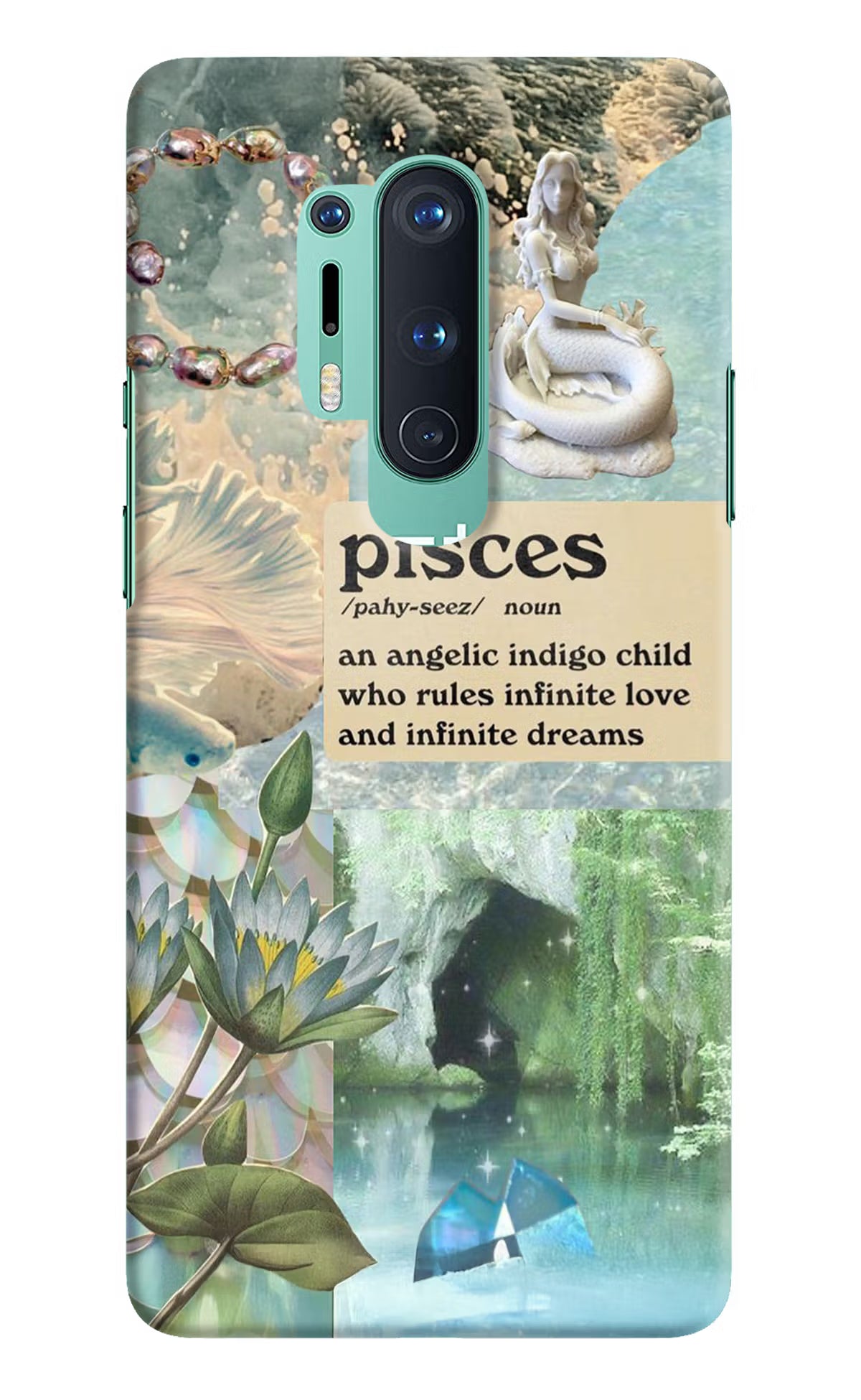 Pisces Zodiac Oneplus 8 Pro Hard Case Back Cover by Casekaro