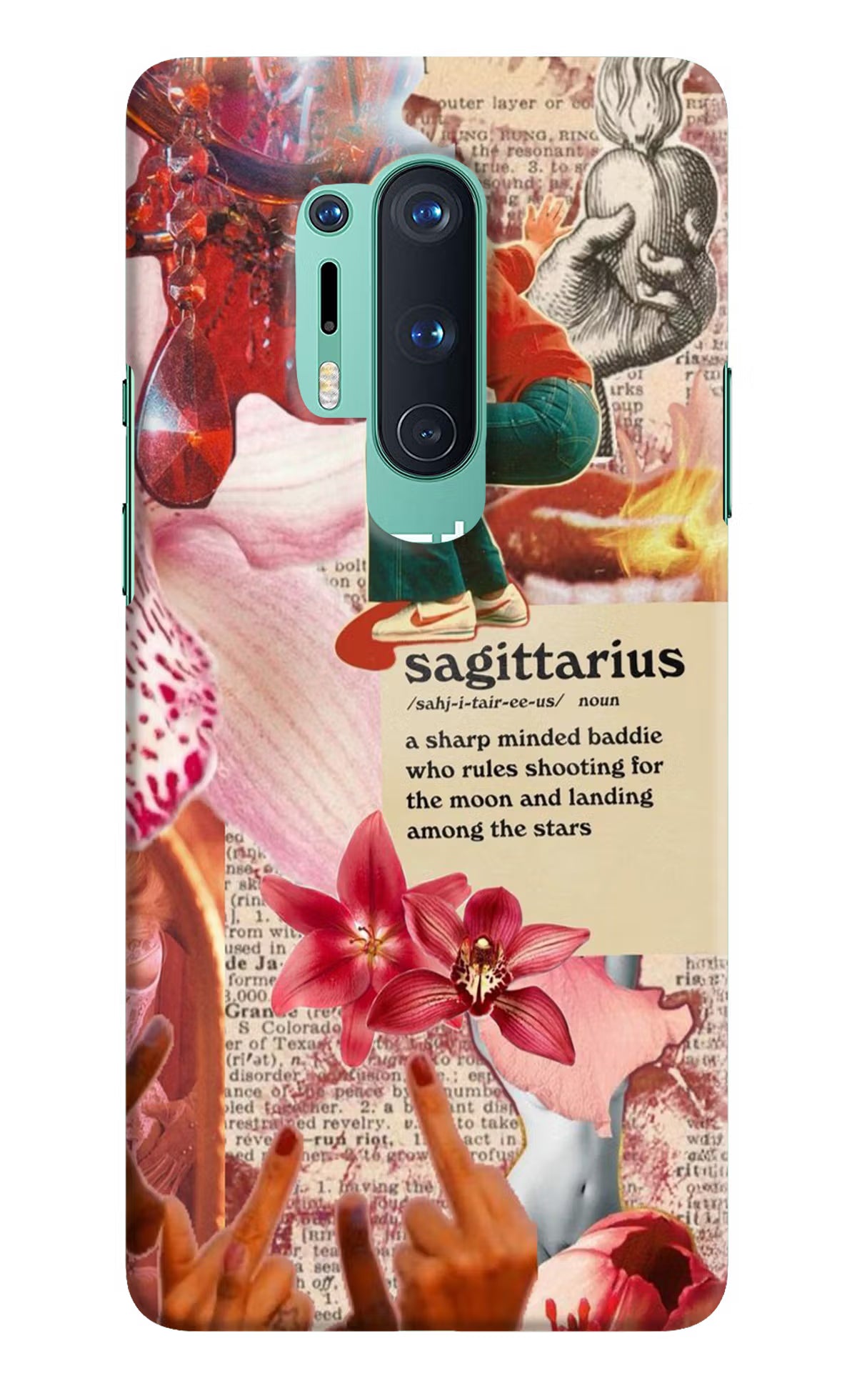 Sagittarius Zodiac Oneplus 8 Pro Hard Case Back Cover by Casekaro