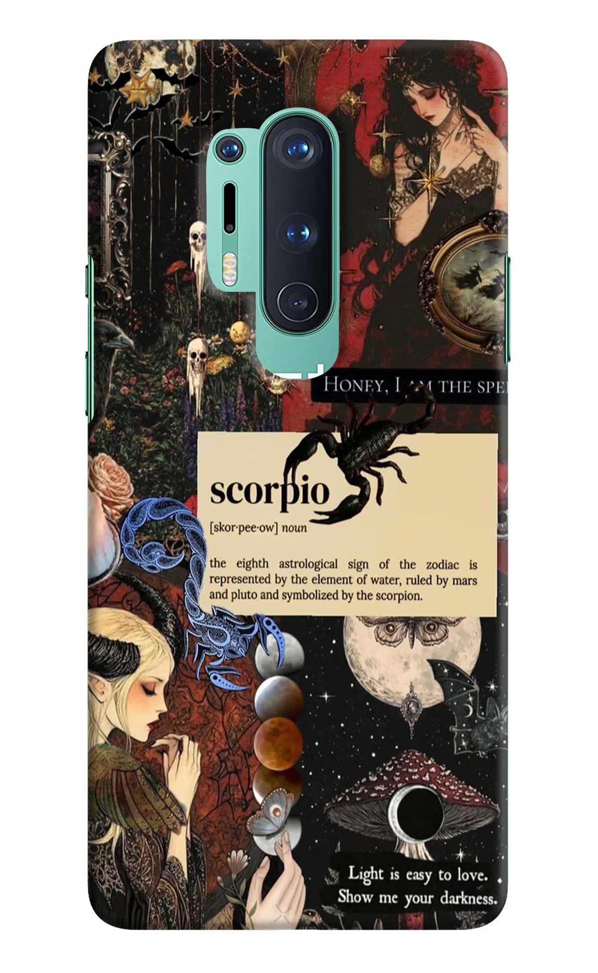 Scorpio Zodiac Oneplus 8 Pro Hard Case Back Cover by Casekaro