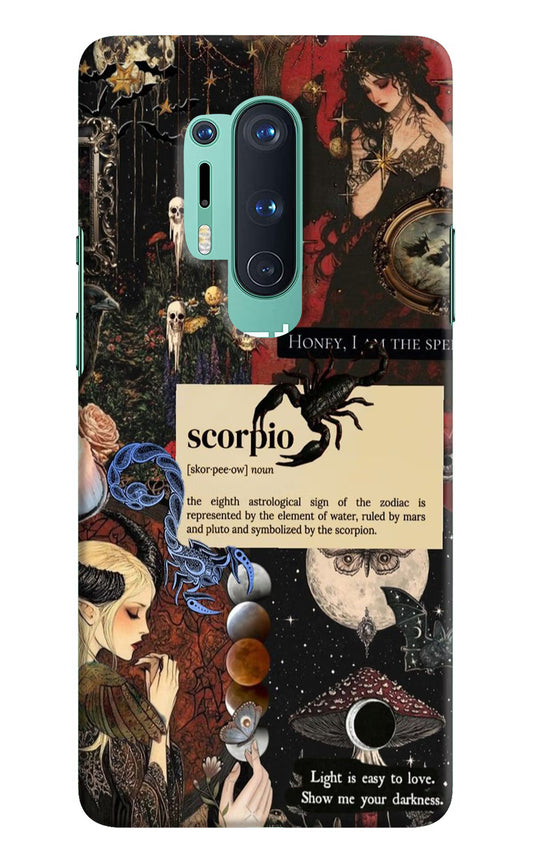 Scorpio Zodiac Oneplus 8 Pro Hard Case Back Cover by Casekaro
