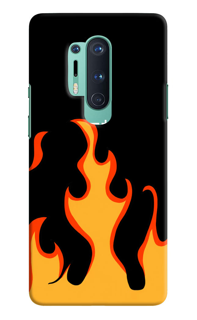 Fired Up – Black Oneplus 8 Pro Hard Case Back Cover by Casekaro