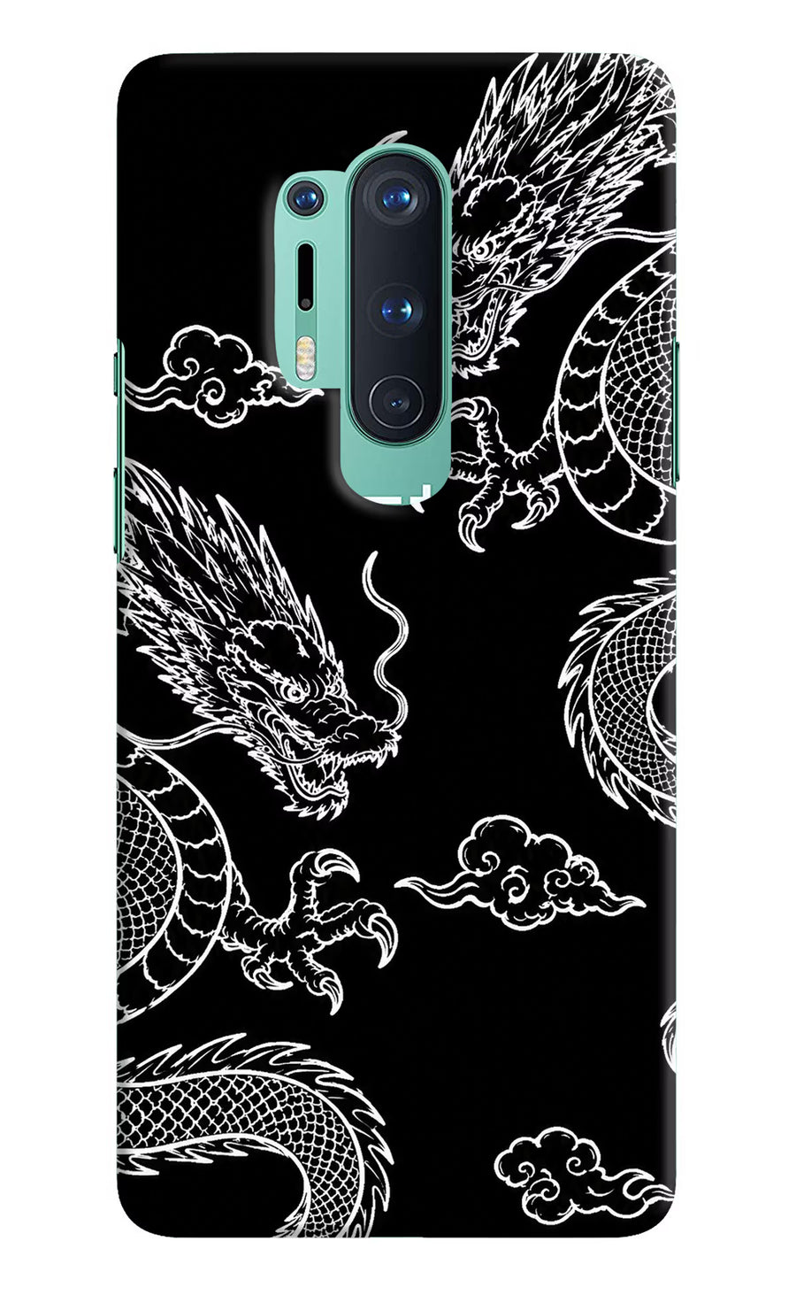 Twin Dragons Oneplus 8 Pro Back Cover, Hard case