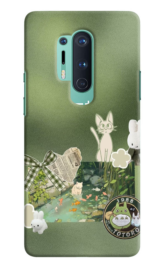 Aesthetic anime Oneplus 8 Pro Hard Case Back Cover by Casekaro