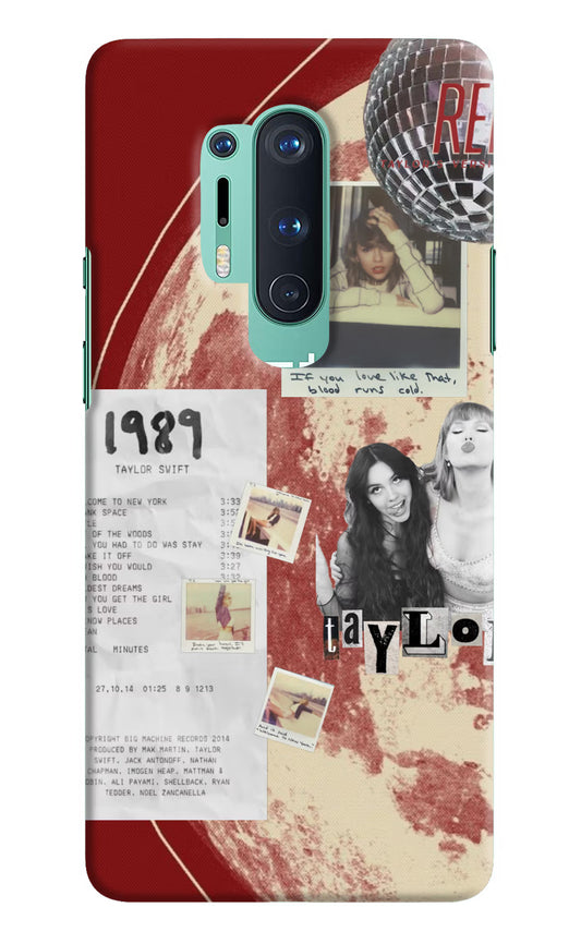 Taylor Swift Oneplus 8 Pro Back Cover